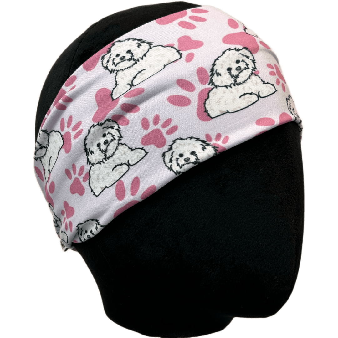 Bichon Frise Stretch Headband - The Sassy Olive