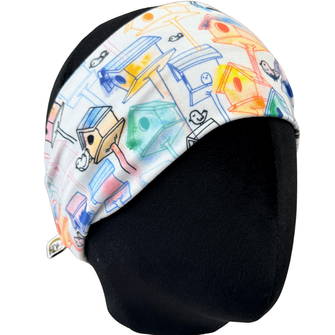 Birdhouses Stretch Headband - The Sassy Olive