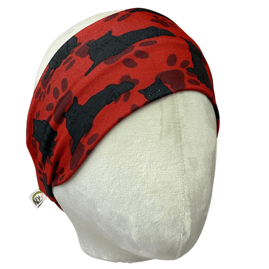 Black Cat Energy Stretch Headband - The Sassy Olive