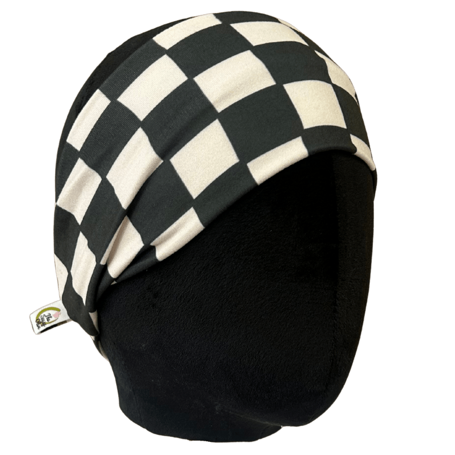 Black Ivory Checker Stretch - The Sassy Olive