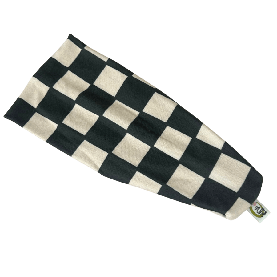 Black Ivory Checker Stretch - The Sassy Olive