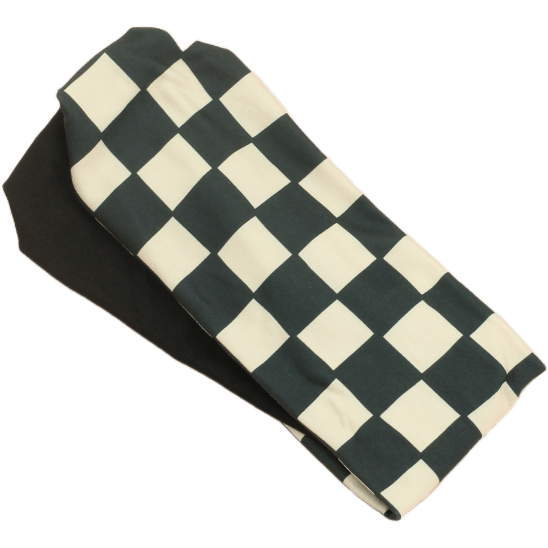 Black Ivory Checker Twist Headband - The Sassy Olive