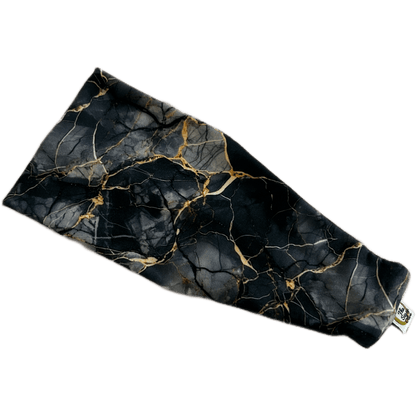 Black Marble Stretch Headband - The Sassy Olive