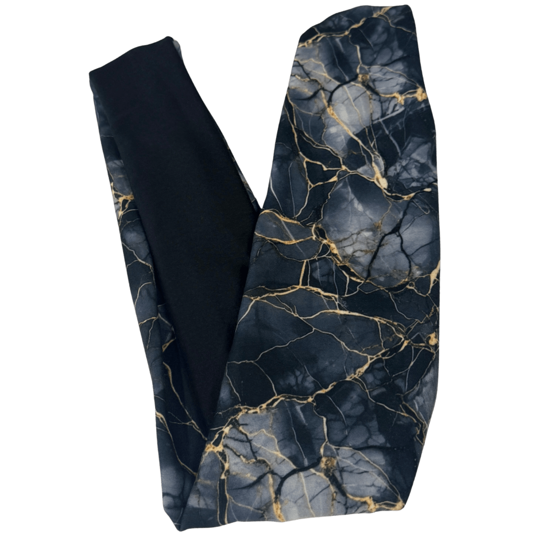 Black Marble Twist Headband - The Sassy Olive