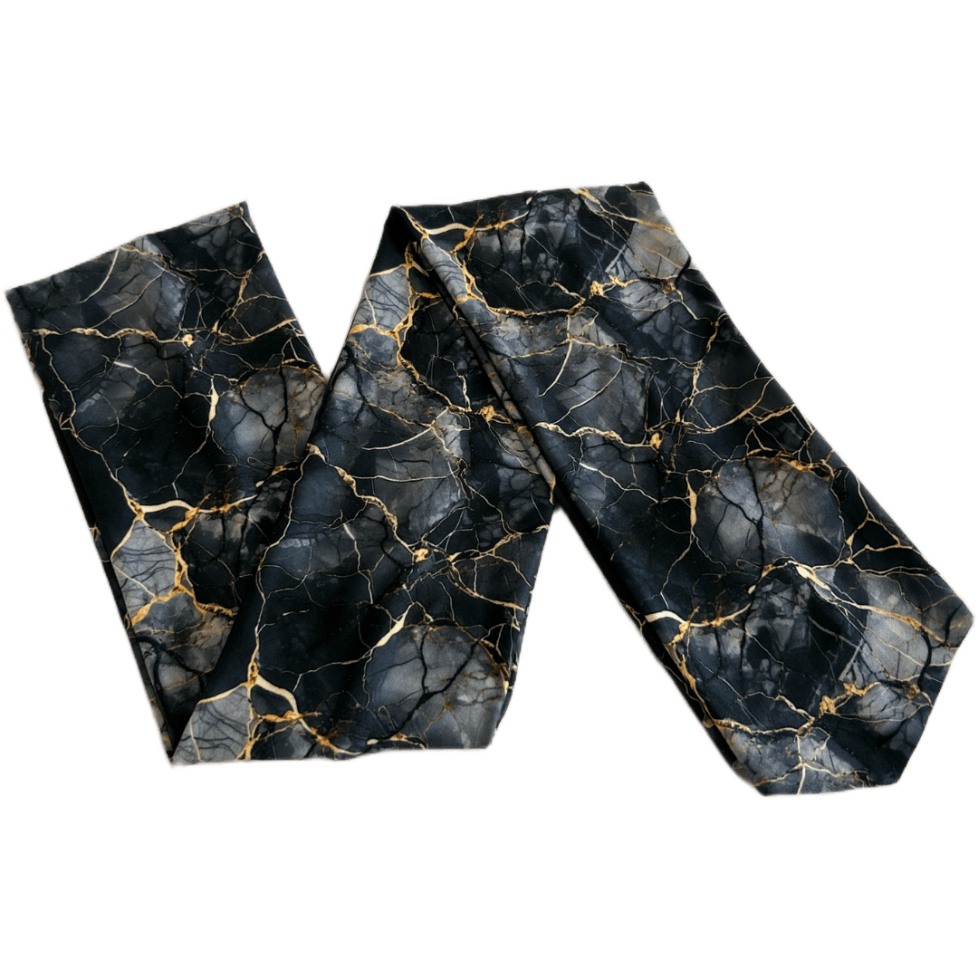 Black Marble Wrap Headband - The Sassy Olive