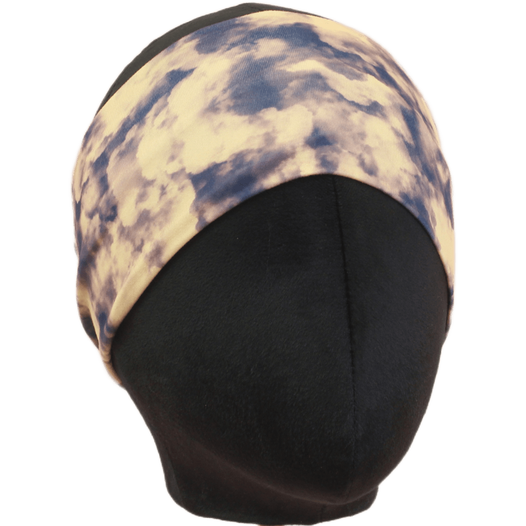 Blue and Gold Stretch Headband - The Sassy Olive