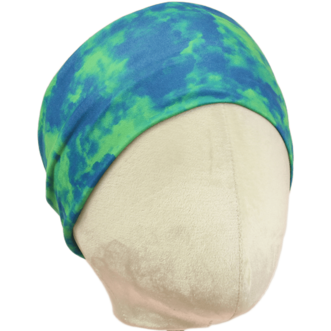 Blue and Green Stretch Headband - The Sassy Olive