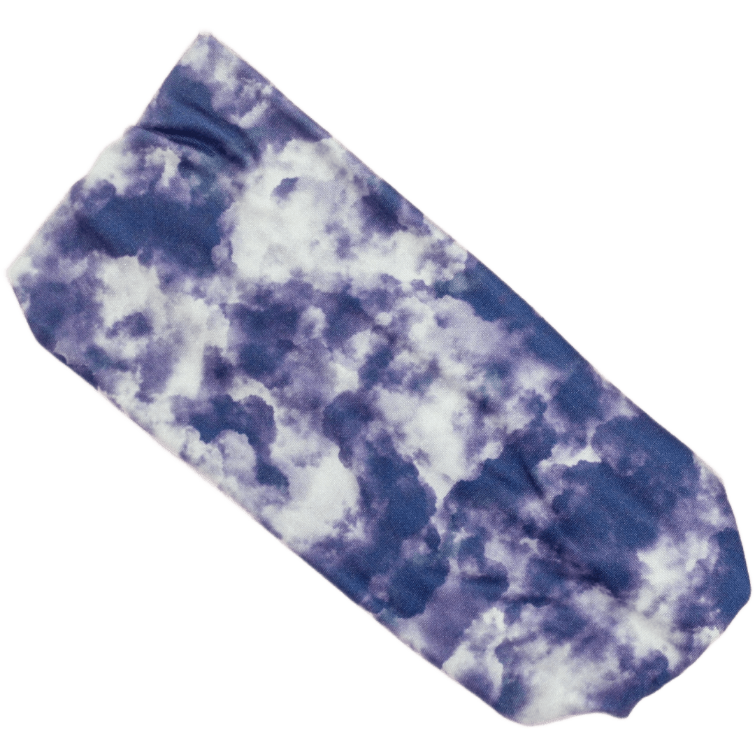 Blue and Silver Stretch Headband - The Sassy Olive