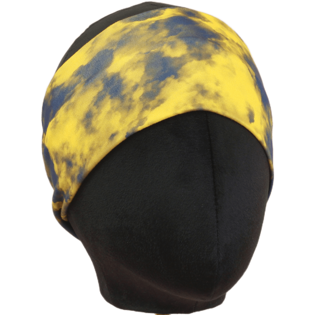 Blue and Yellow Stretch Headband - The Sassy Olive