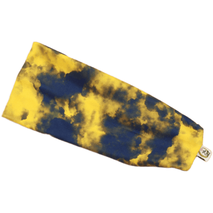 Blue and Yellow Stretch Headband - The Sassy Olive