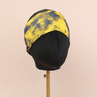Blue and Yellow Stretch Headband - The Sassy Olive