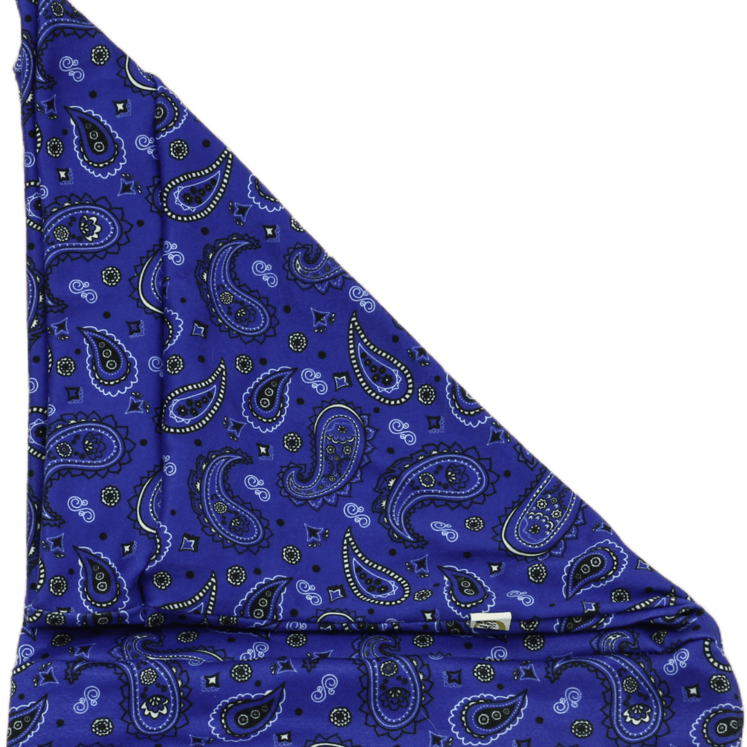 Blue Bandana Paisley Boho Buff - The Sassy Olive