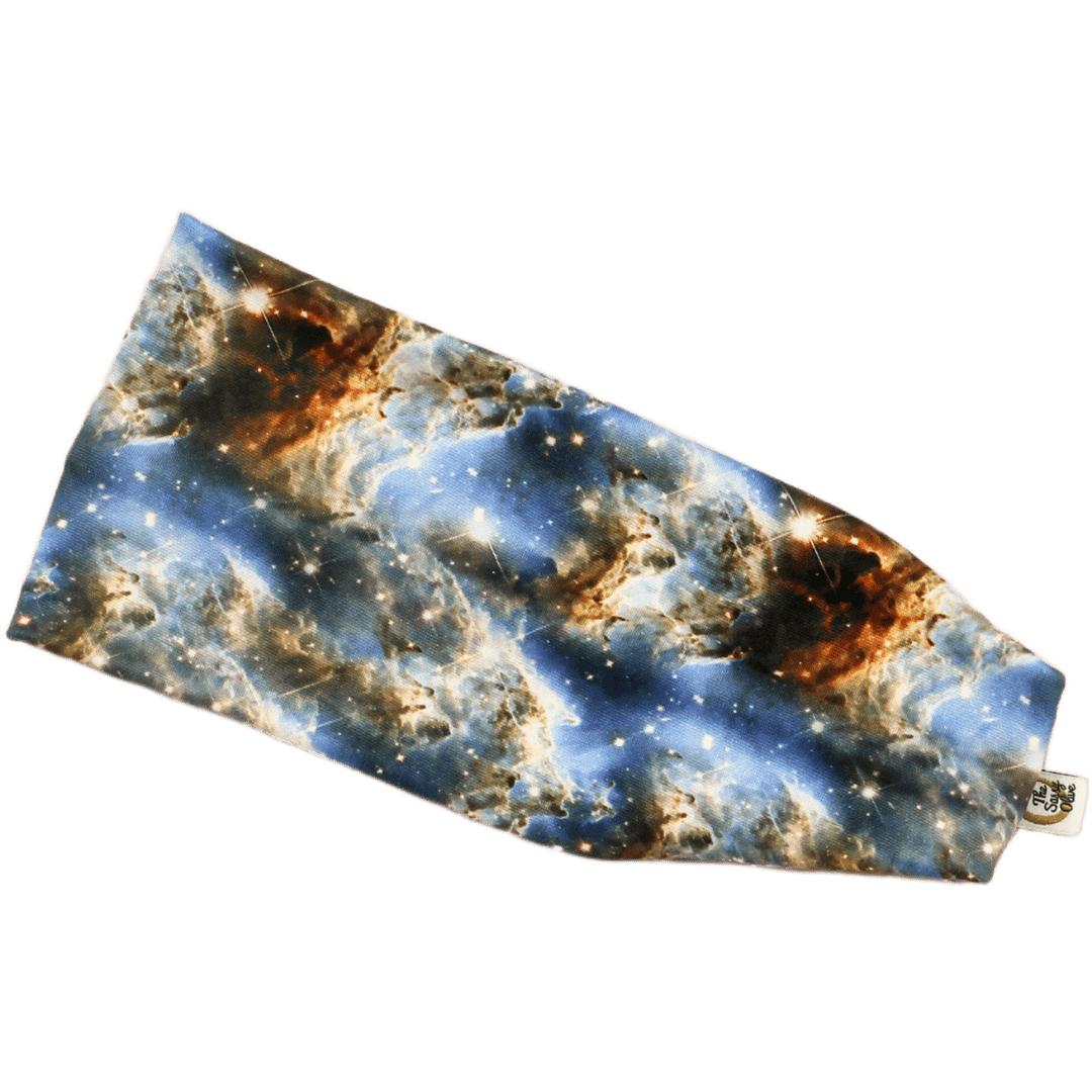 Blue Galaxy Stretch Headband - The Sassy Olive