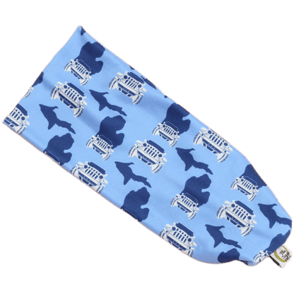 Blue Michigan 4x4 Stretch Headband - The Sassy Olive