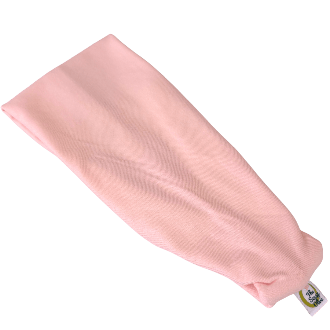 Blush Pink Solid Stretch Headband - The Sassy Olive