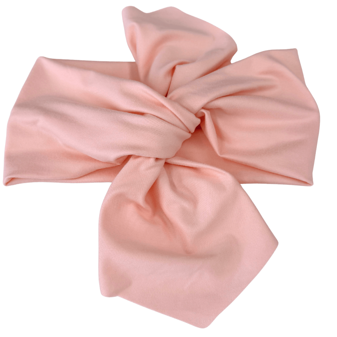 Blush Pink Solid Top Knot Headband - The Sassy Olive
