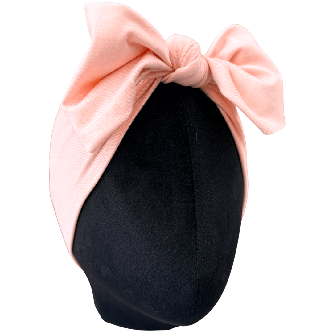 Blush Pink Solid Top Knot Headband - The Sassy Olive