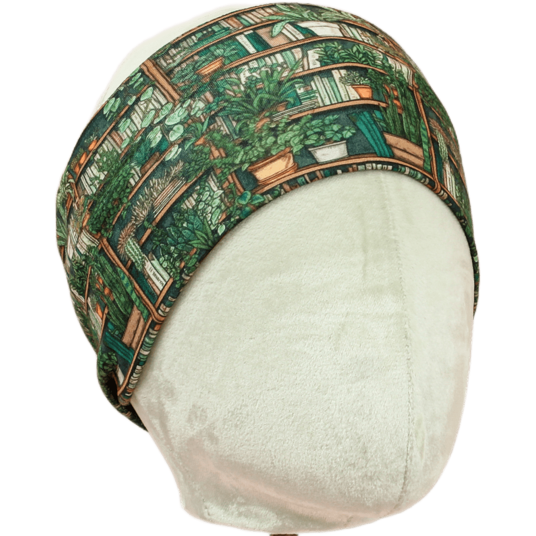 Books and Plants Stretch Headband - The Sassy Olive