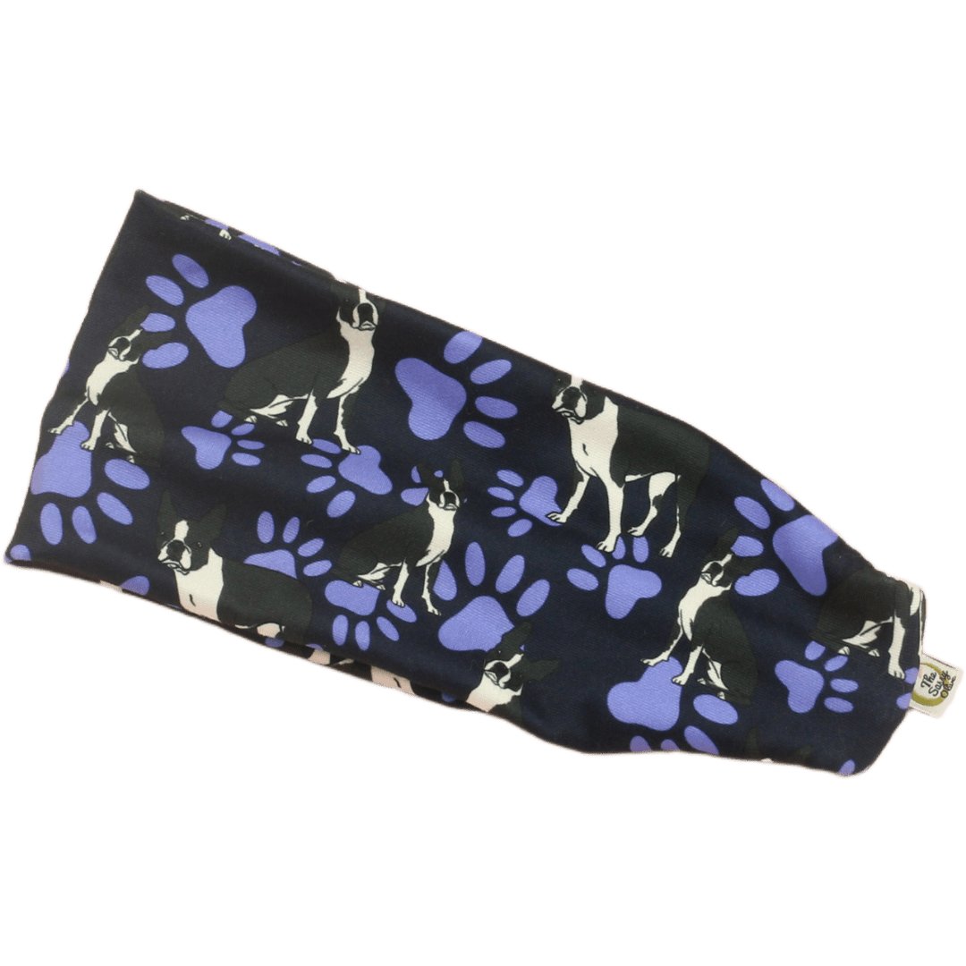 Boston Terrier Stretch Headband - The Sassy Olive