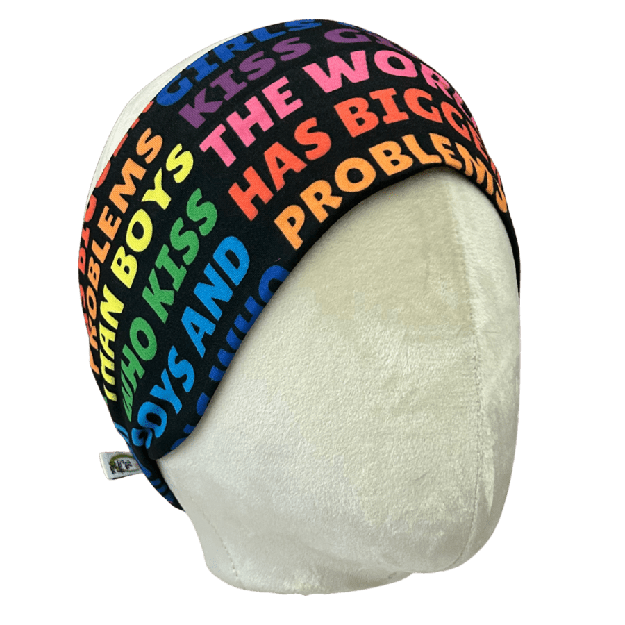 Boys Kiss Boys, Girls Kiss Girls Stretch Headband - The Sassy Olive