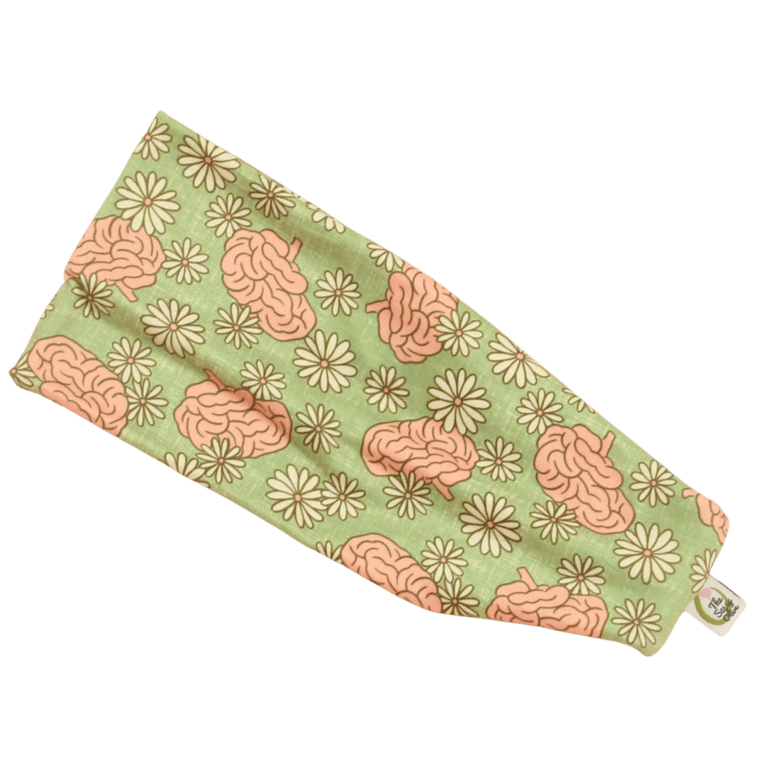Brain Daisies Stretch Headband - The Sassy Olive