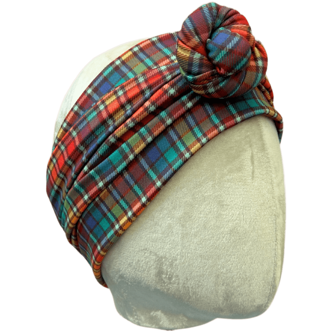 Bram Plaid Wrap Headband - The Sassy Olive