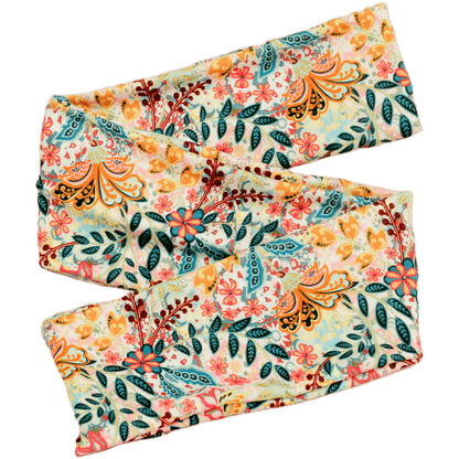 Breezy Boho Floral Wrap Headband - The Sassy Olive