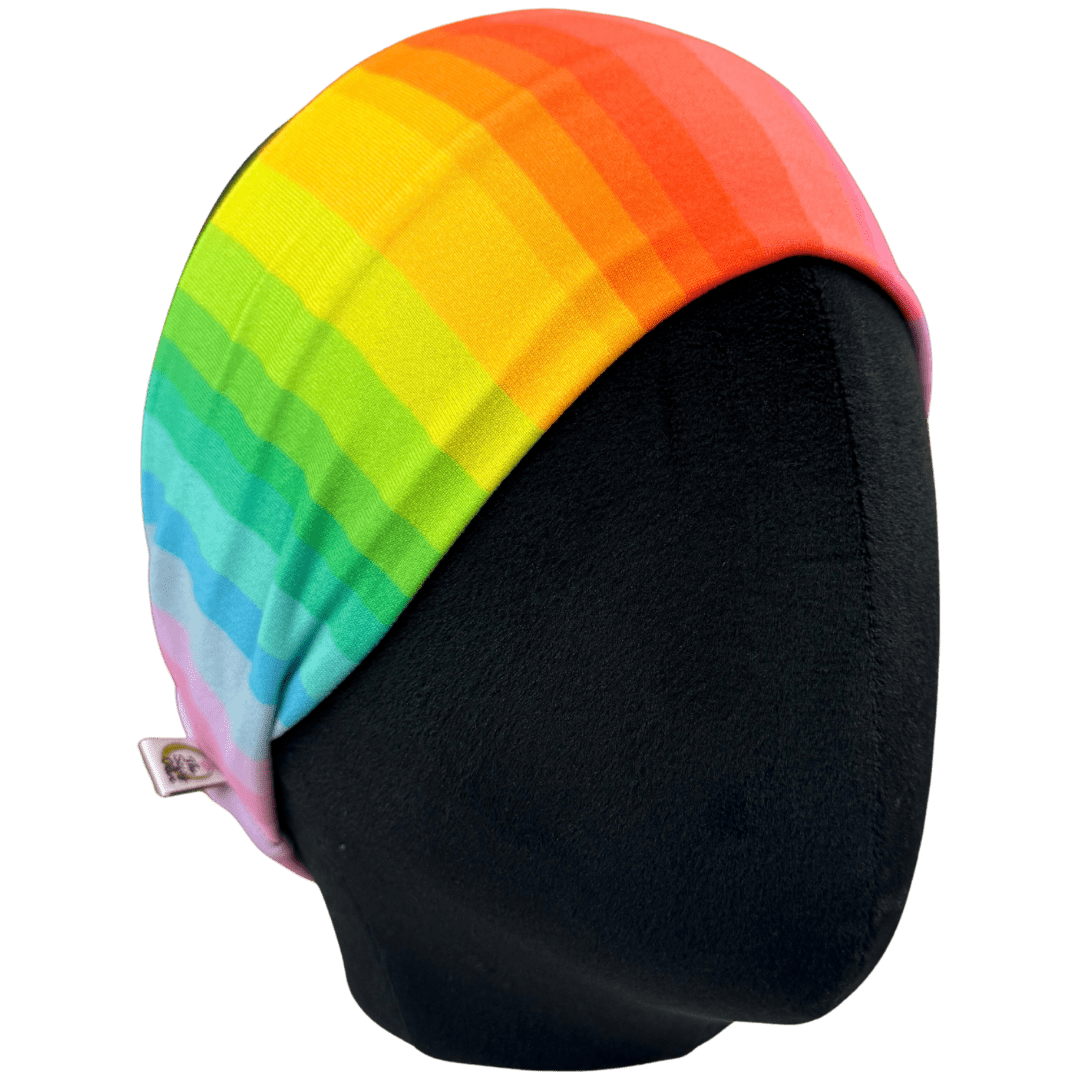 Bright Rainbow Stripe Stretch Headband - The Sassy Olive