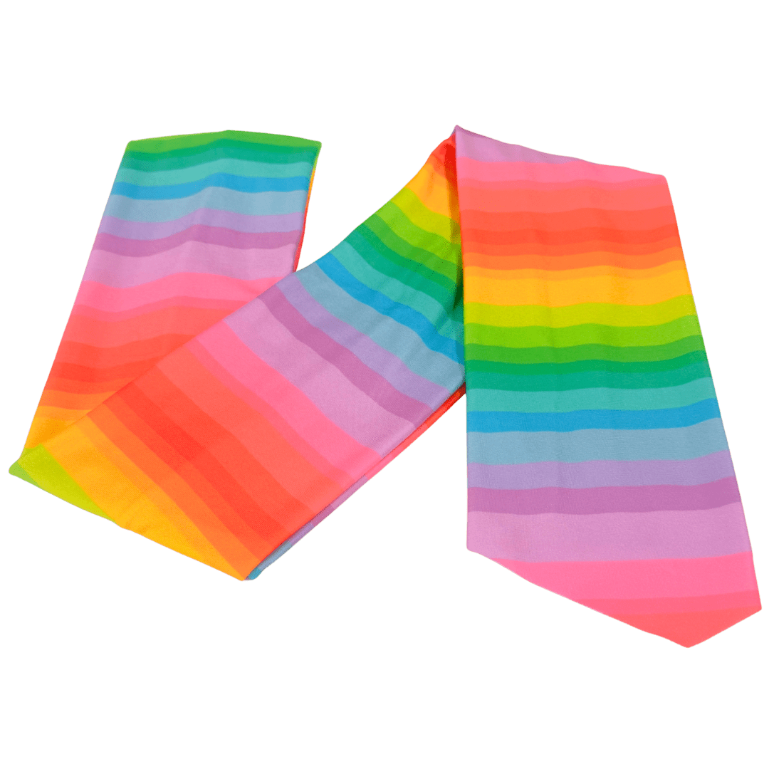 Bright Rainbow Stripe Wrap Headband - The Sassy Olive