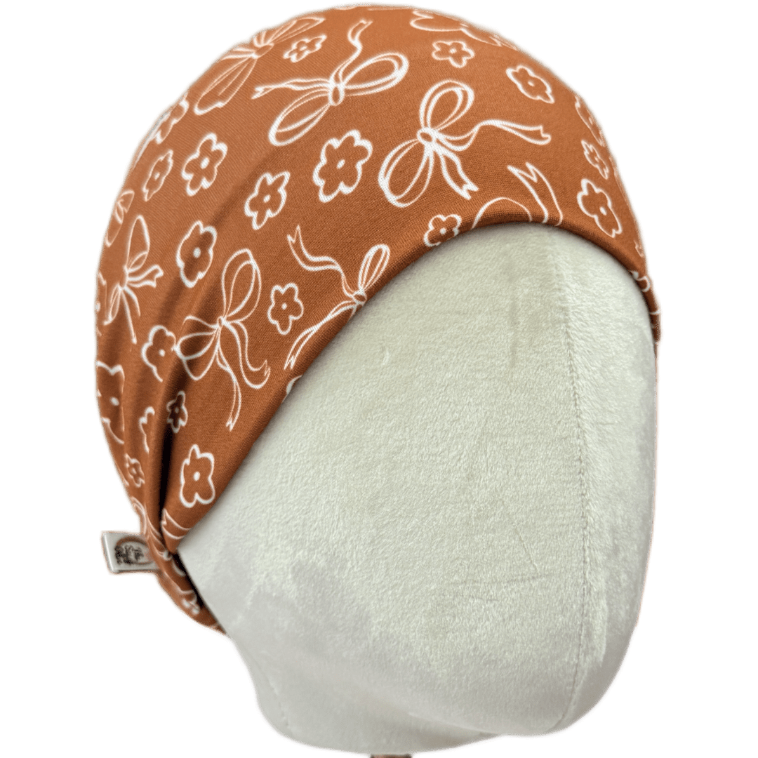 Brown Coquette Bows Stretch Headband - The Sassy Olive