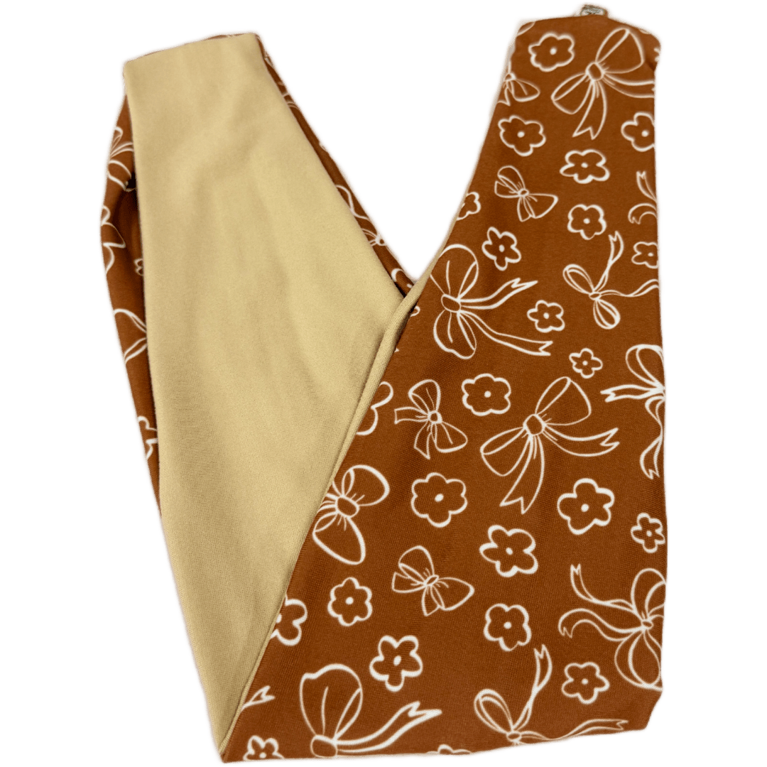 Brown Coquette Bows Twist Headband - The Sassy Olive