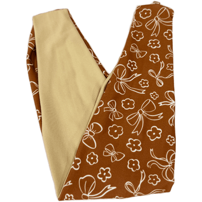 Brown Coquette Bows Twist Headband - The Sassy Olive