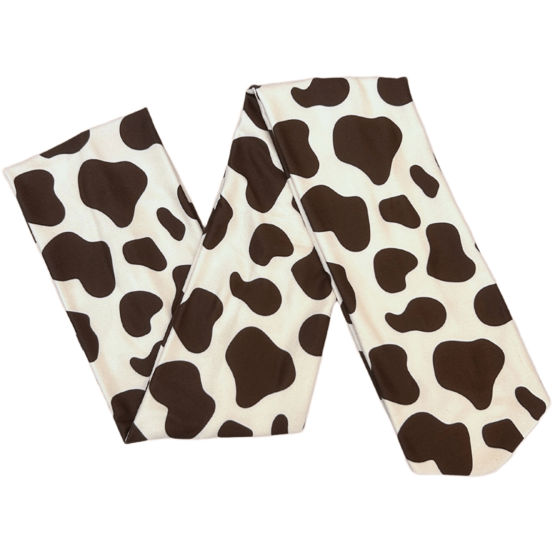 Brown Cow Print Wrap Headband - The Sassy Olive