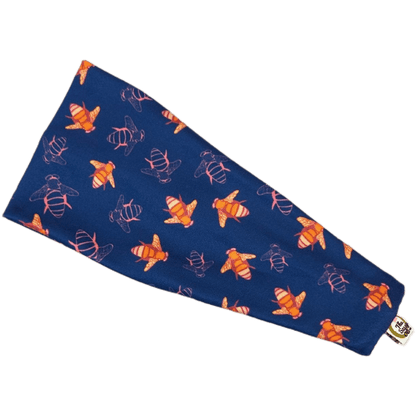 Bumble Bee Blues Stretch Headband - The Sassy Olive