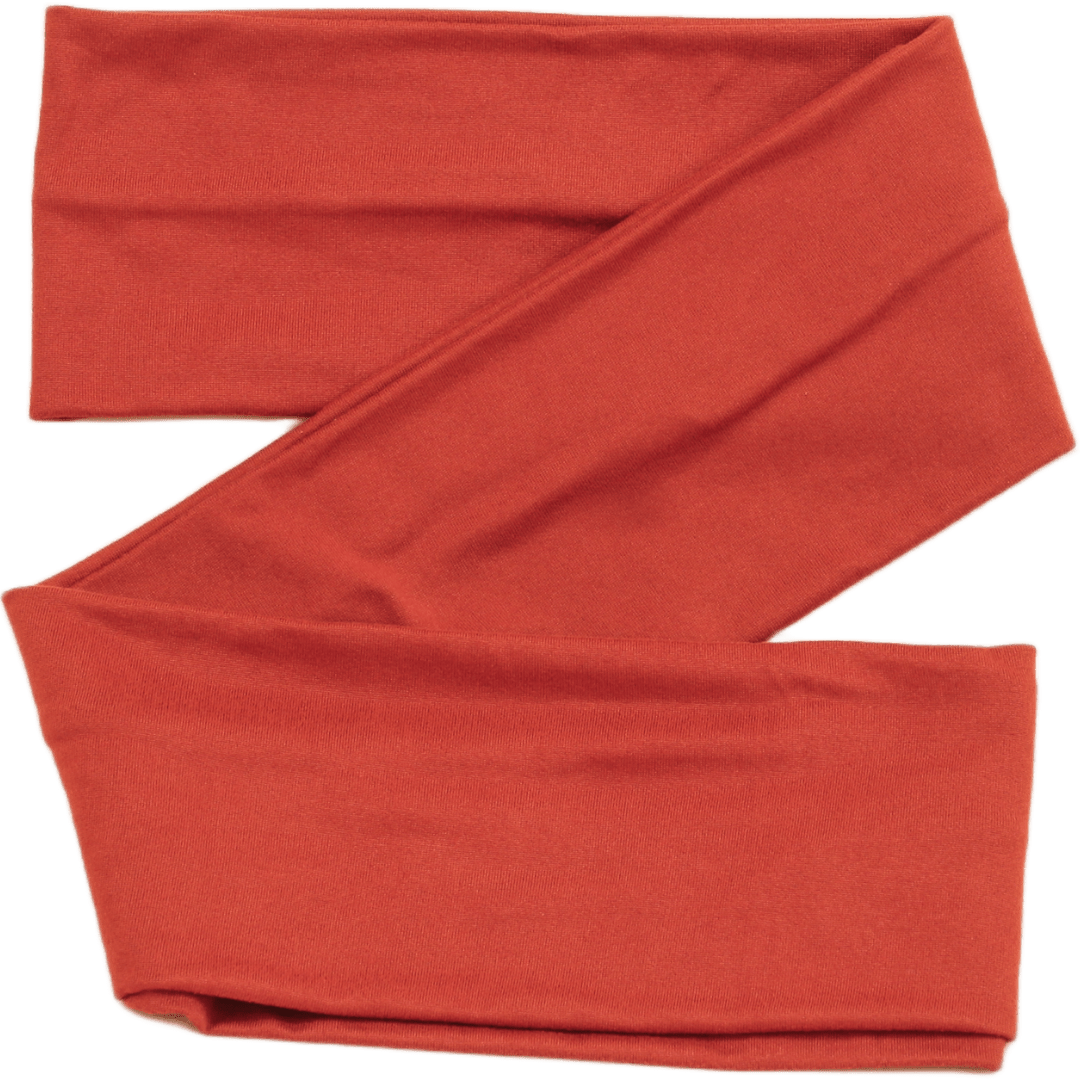 Burnt Orange Solid Wrap Headband - The Sassy Olive