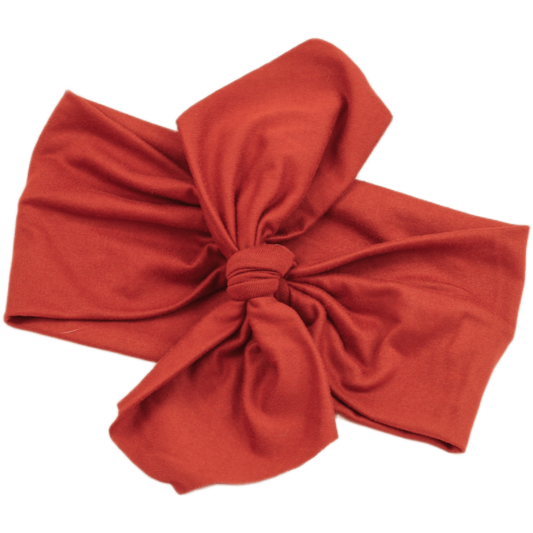 Burnt Orange Top Knot Headband - The Sassy Olive