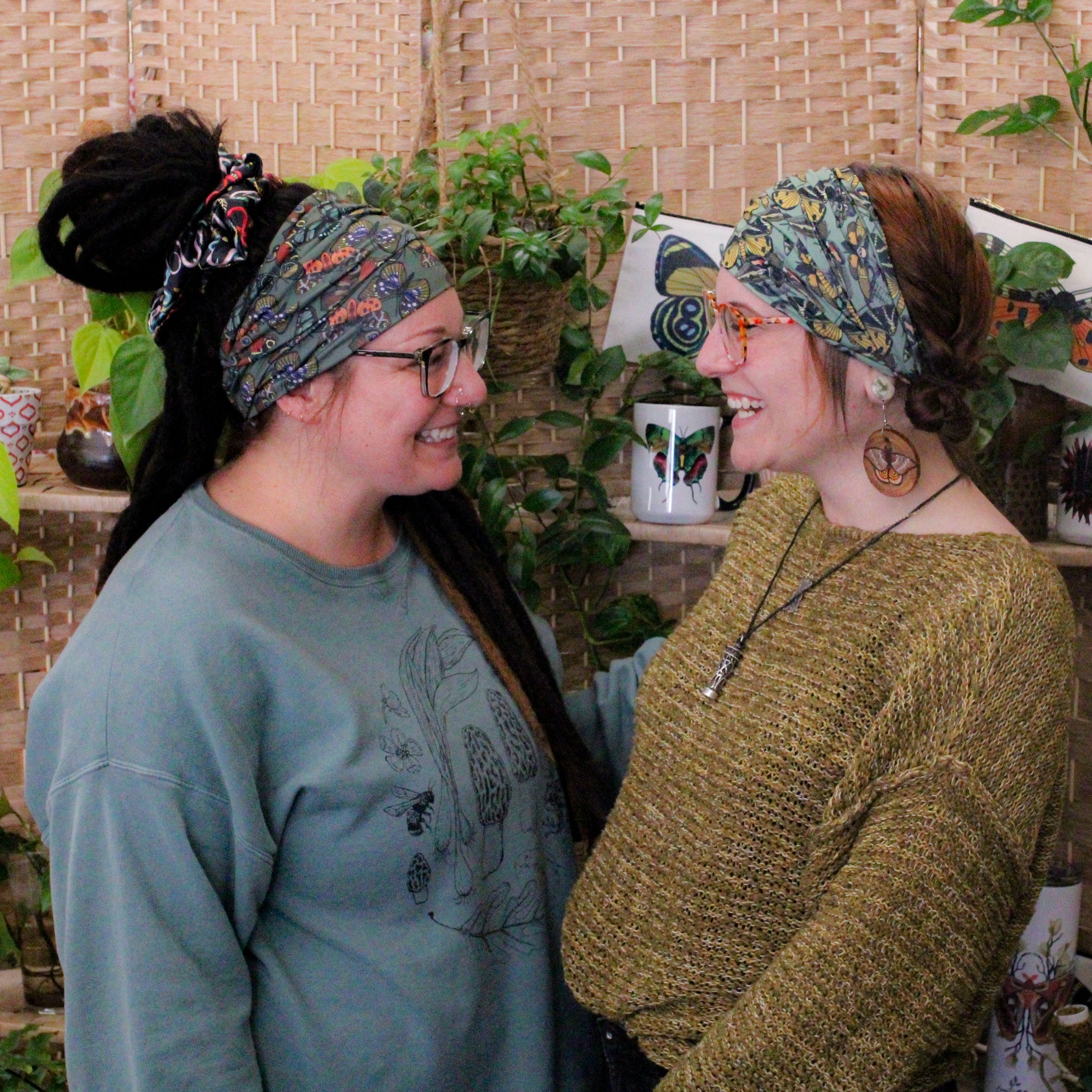 Butterflies Wrap Headband - The Sassy Olive