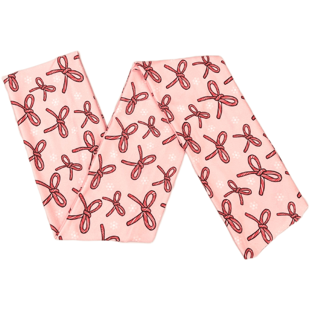 Candy Cane Bows Wrap Headband - The Sassy Olive