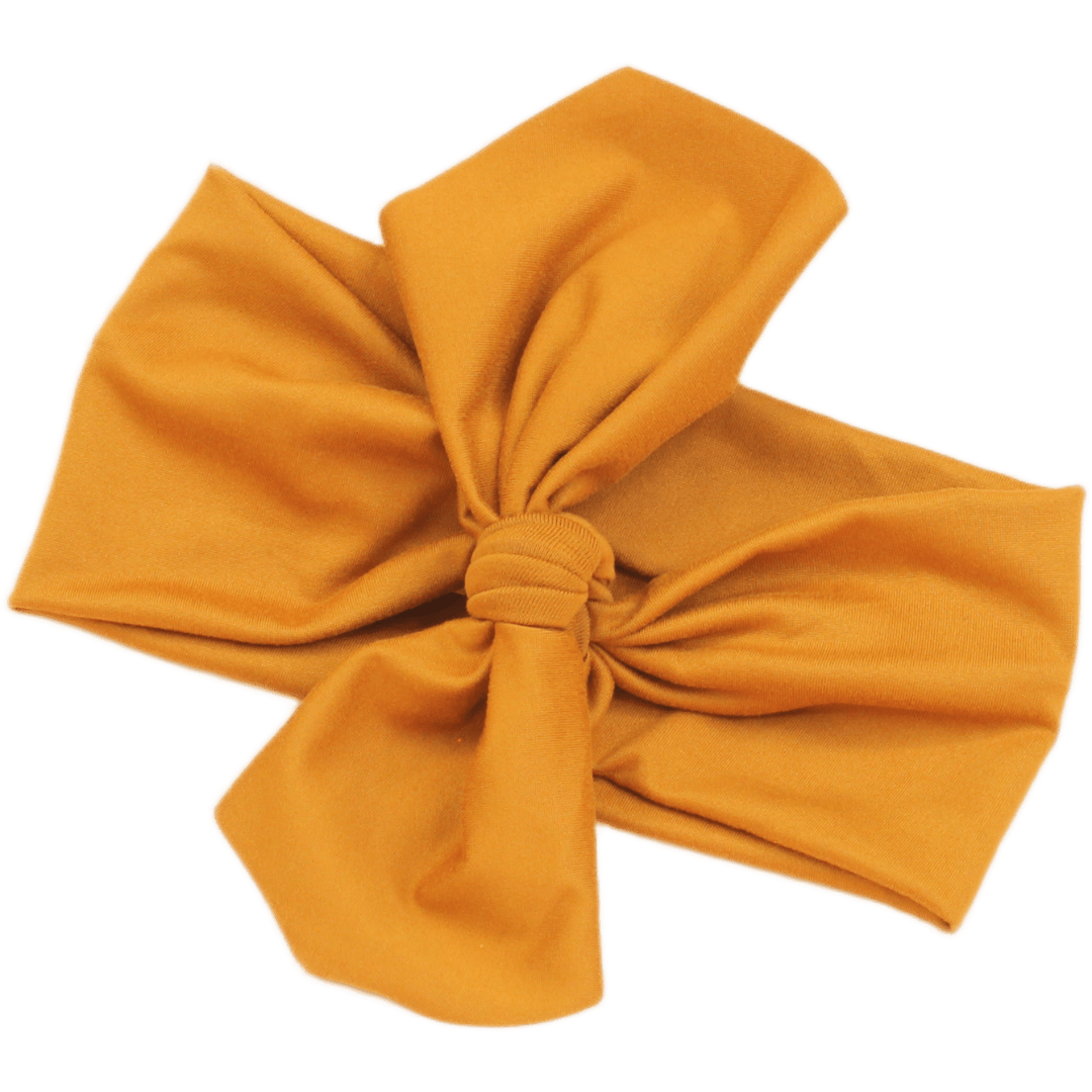 Caramel Brown Solid Top Knot Headband - The Sassy Olive
