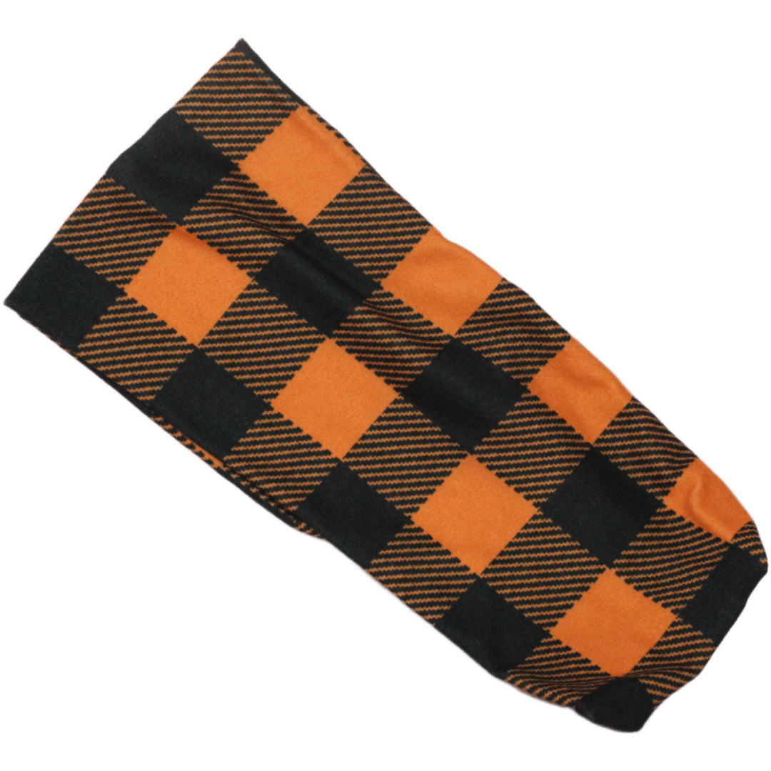 Caramel Buffalo Plaid Stretch Headband - The Sassy Olive