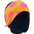 Chartreuse Pink Polka Dots Stretch Headband - The Sassy Olive