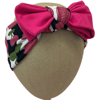 Checker Disco Cherries Baby Headband - The Sassy Olive