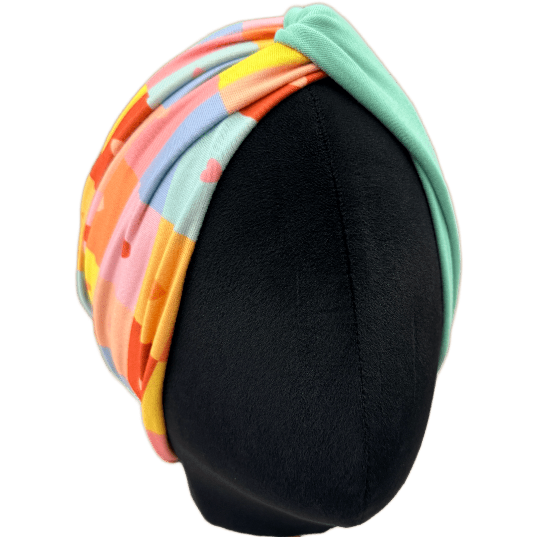 Checker Love Twist Headband - The Sassy Olive