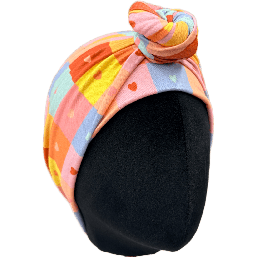 Checker Love Wrap Headband - The Sassy Olive