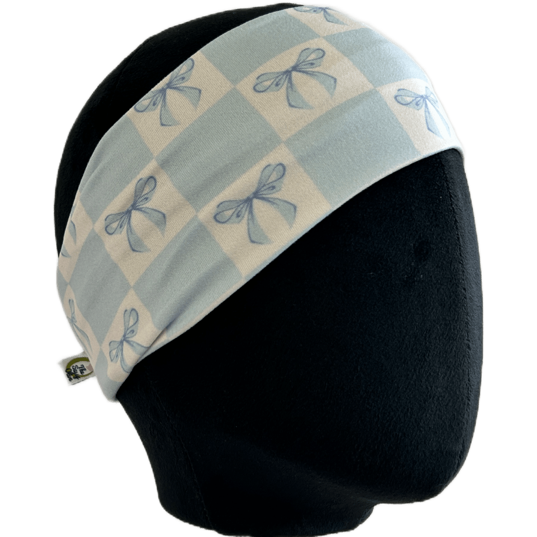 Checkered Bows Stretch Headband - The Sassy Olive