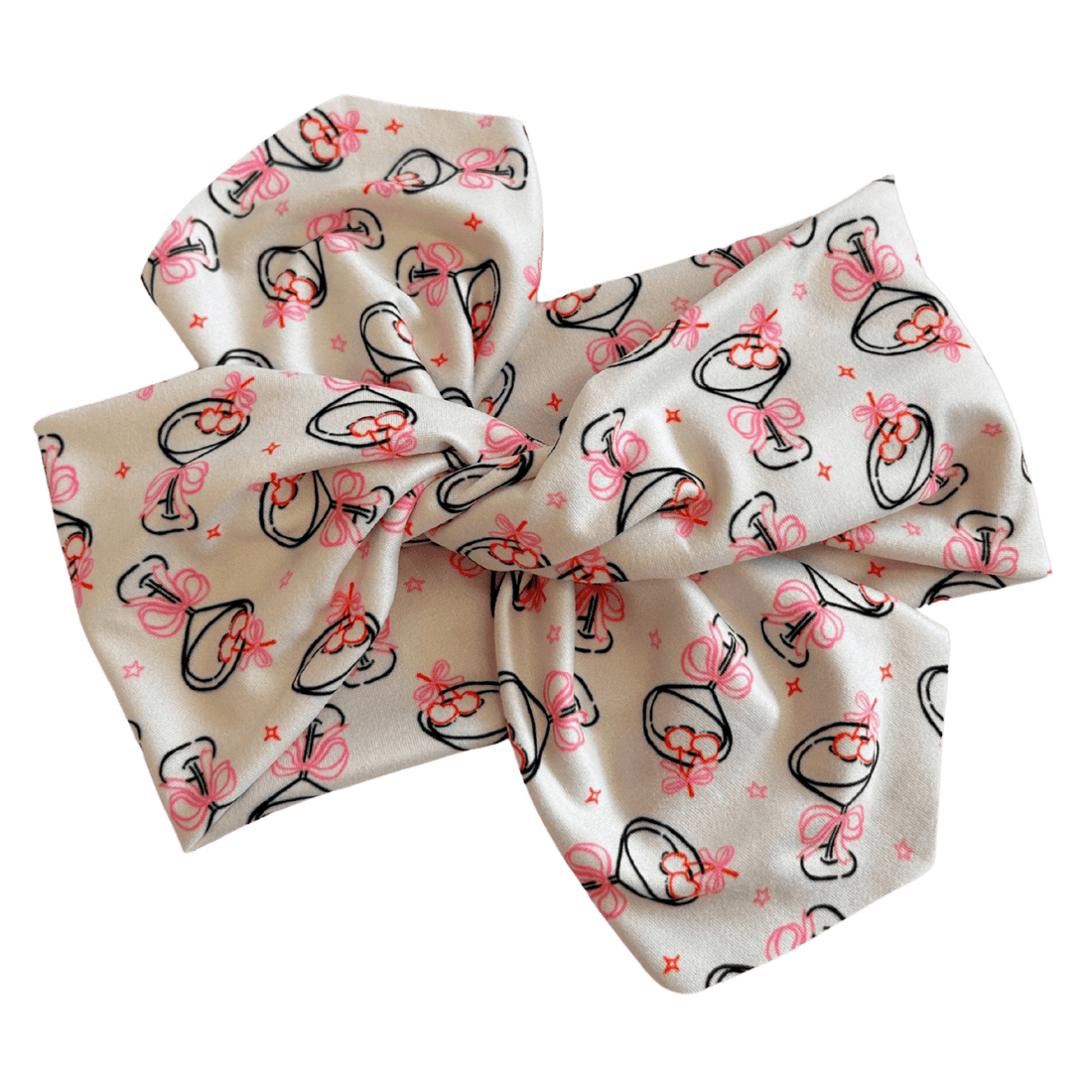 Cherry Martini Topknot Headband - The Sassy Olive