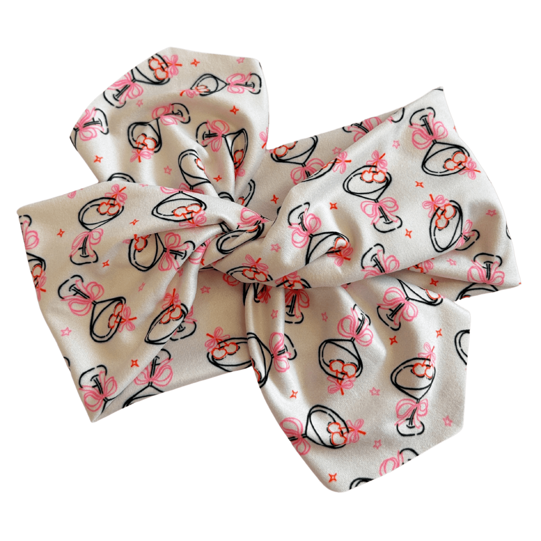 Cherry Martini Topknot Headband - The Sassy Olive