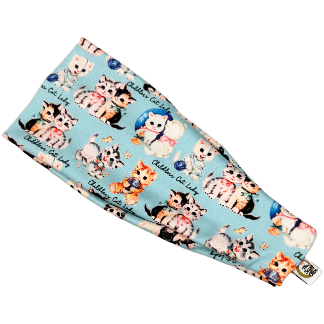 Childless Cat Lady Stretch Headband - The Sassy Olive