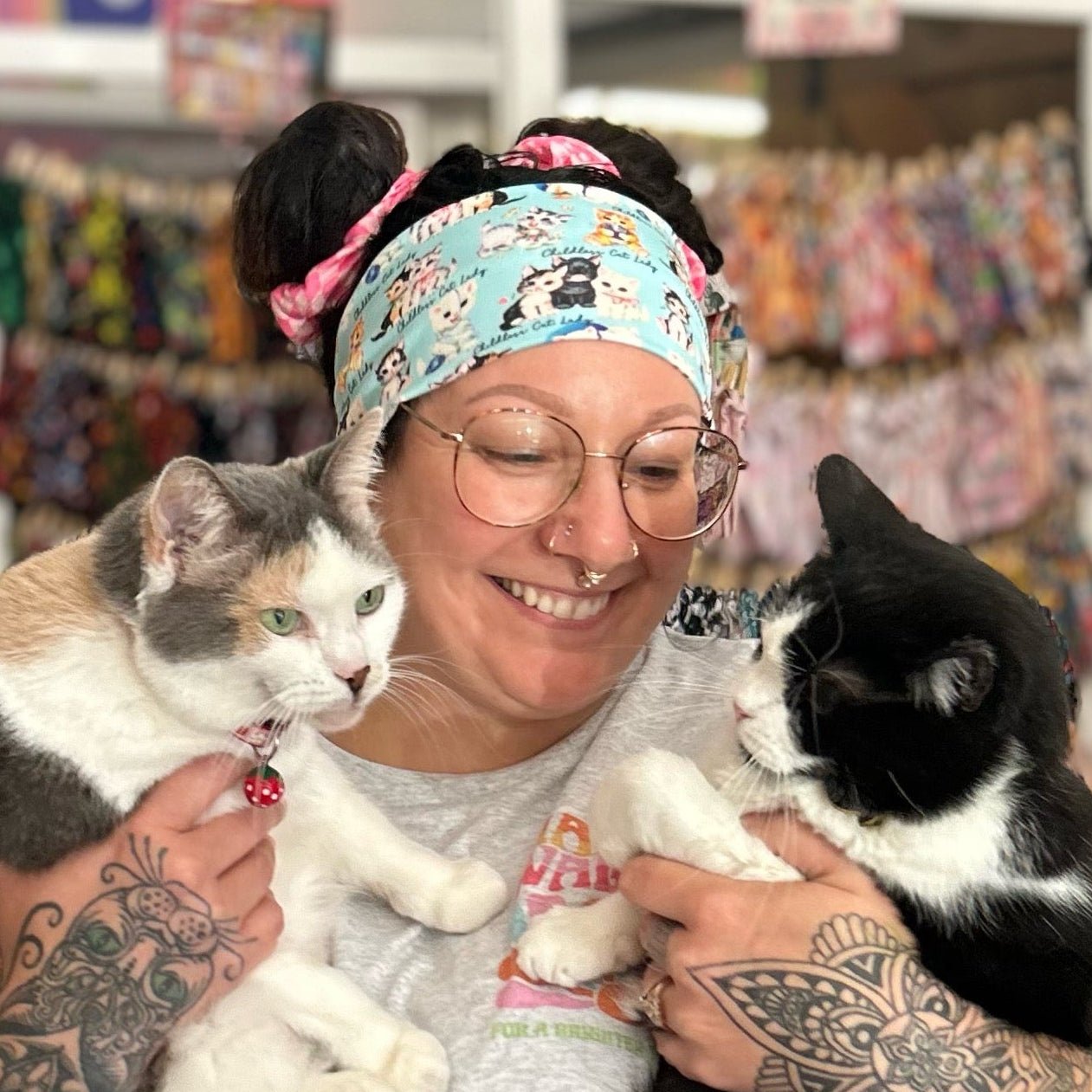 Childless Cat Lady Stretch Headband - The Sassy Olive