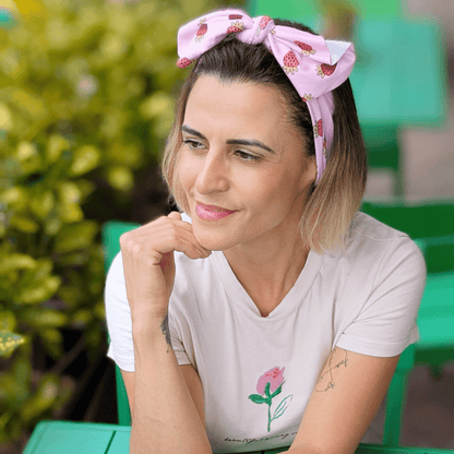 Chocolate Covered Strawberries Top Knot Headband - The Sassy Olive